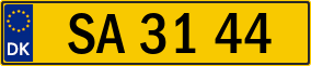 Trailer License Plate